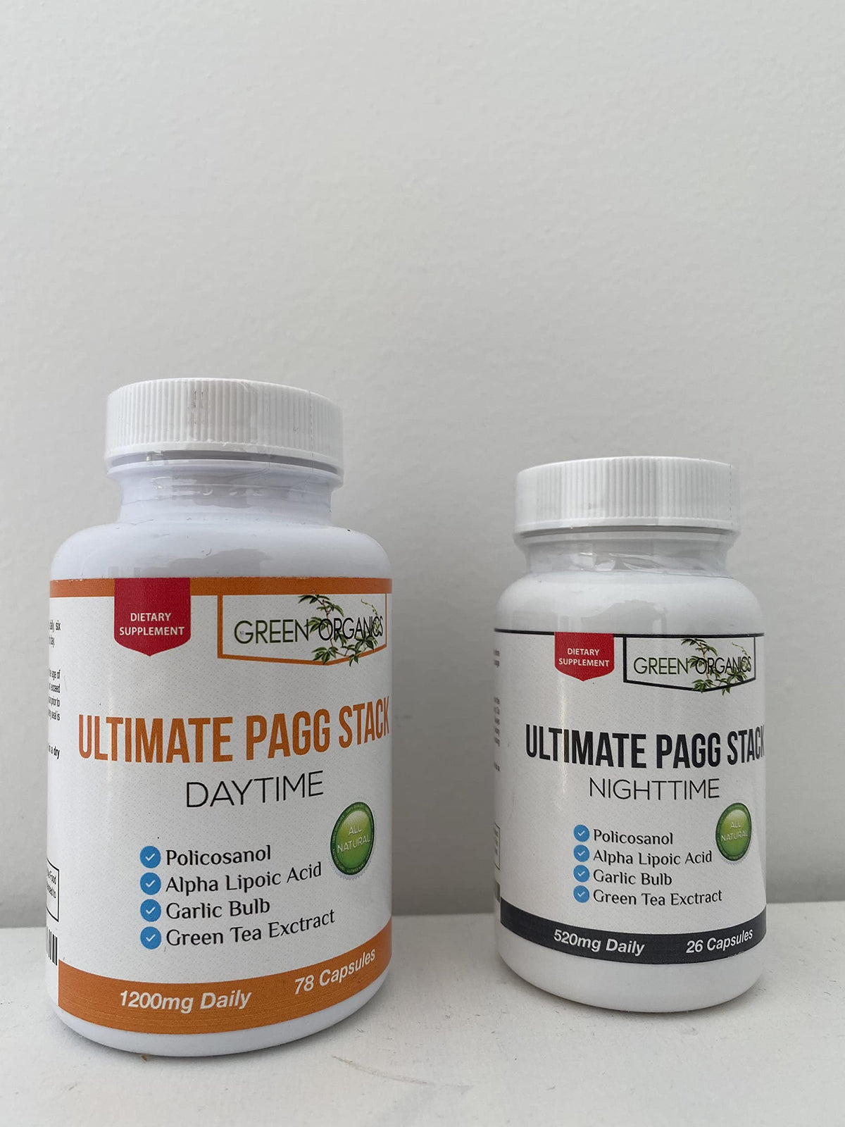 Green Organics PAGG Stack 150g sur un fond neutre