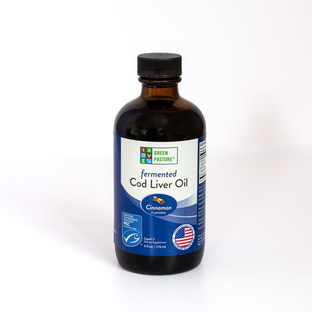 Green Pasture Huile de Foie de Morue Fermentée 180 ml vue avant