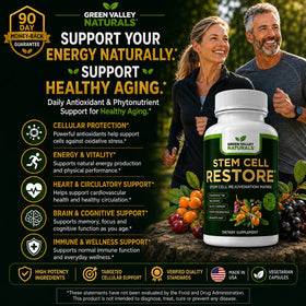 GREEN VALLEY NATURALS Stem Cell Restore - capsules dans une main