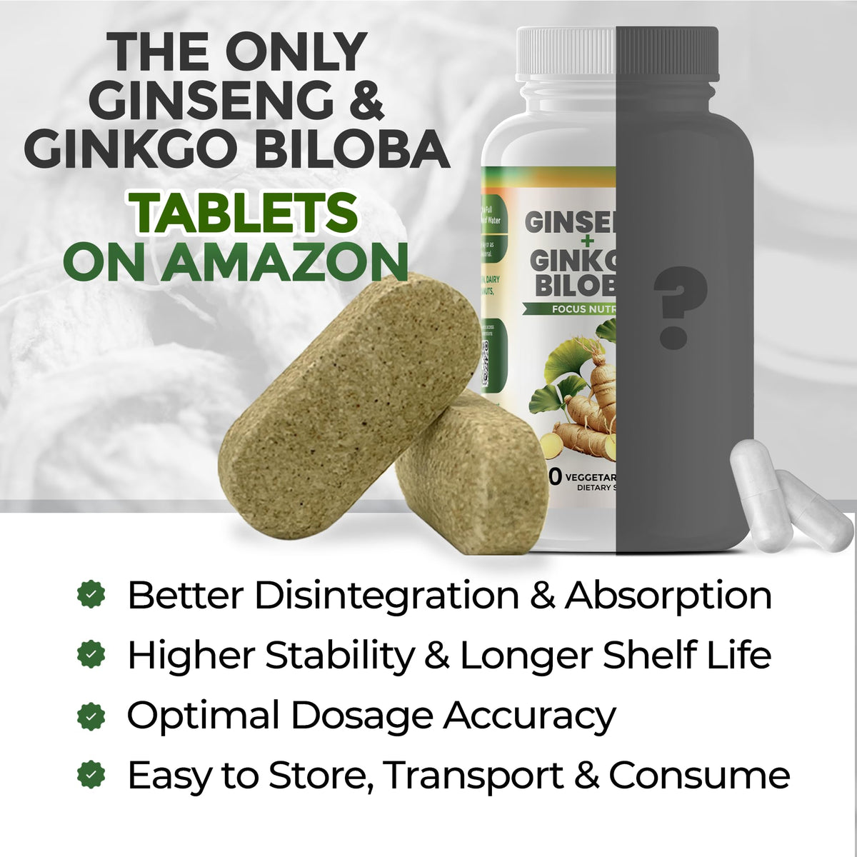 GreeNatr Ginkgo Biloba & Ginseng Rouge boîte vue de face