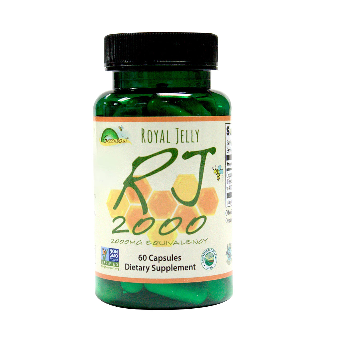 Greenbow gelée royale 2000mg capsules dans un environnement naturel