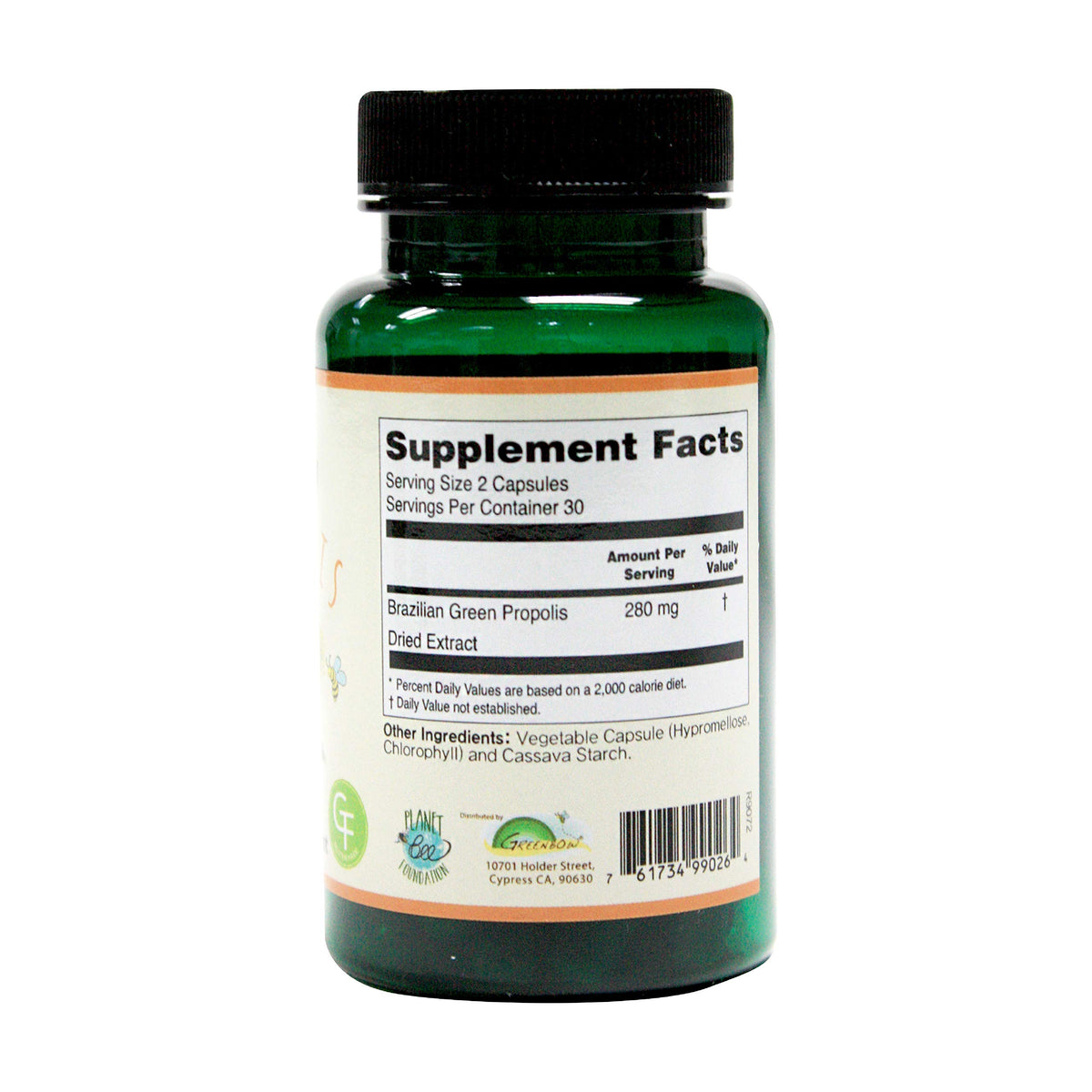 Greenbow Propolis Vert Artepillin C 60 capsules avec étiquette