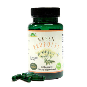 Greenbow Propolis Vert Artepillin C 60 capsules vue avant