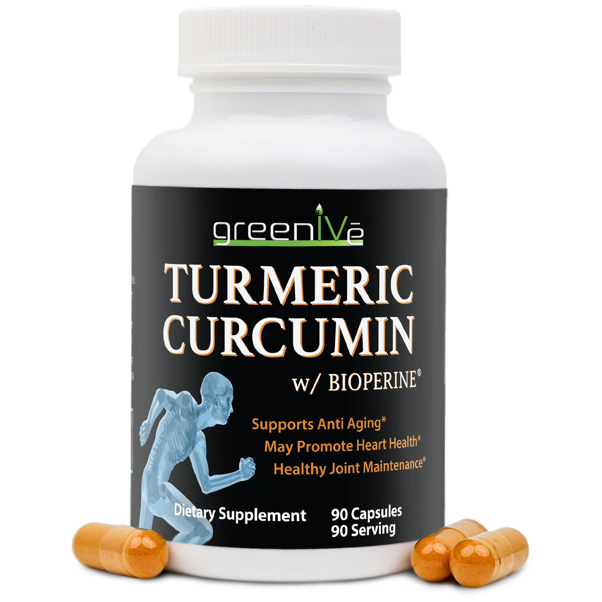 GreenIVe Curcuma Curcumin 1500mg flacon vue de face