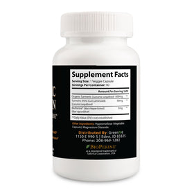 GreenIVe Curcuma Curcumin 1500mg sur une surface en bois