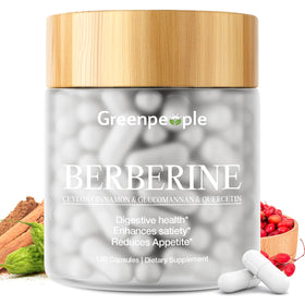 GREENPEOPLE Complément Alimentaire Berbérine 1500mg avec Cannelle de Ceylan, vue de face