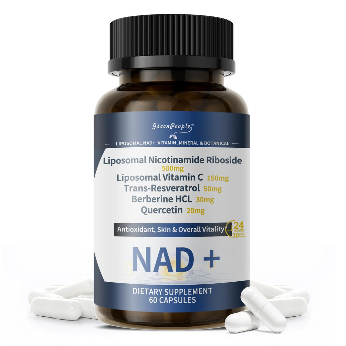 GREENPEOPLE Complément NAD+ 500mg avant de prendre une gélule