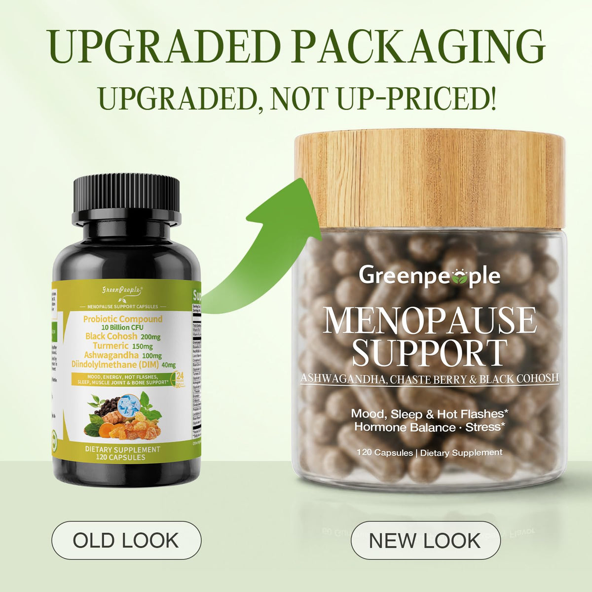 GREENPEOPLE Compléments Alimentaires Ménopause 120 Capsules Végétales vue arrière