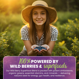 Greens+ Advanced Multi Wild Berry Poudre Superaliment 408g et ingrédients