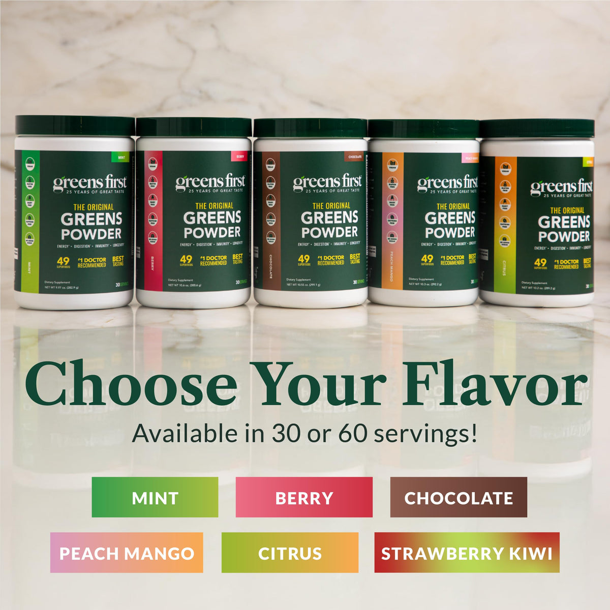 Greens First Poudre de Super-aliments Berry 699g en préparation de smoothie