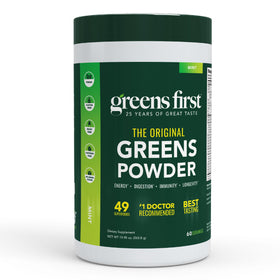 Greens First Poudre de Superaliments Menthe 60 Portions vue avant