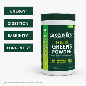 Greens First Poudre de Superaliments Menthe contenant ouvert