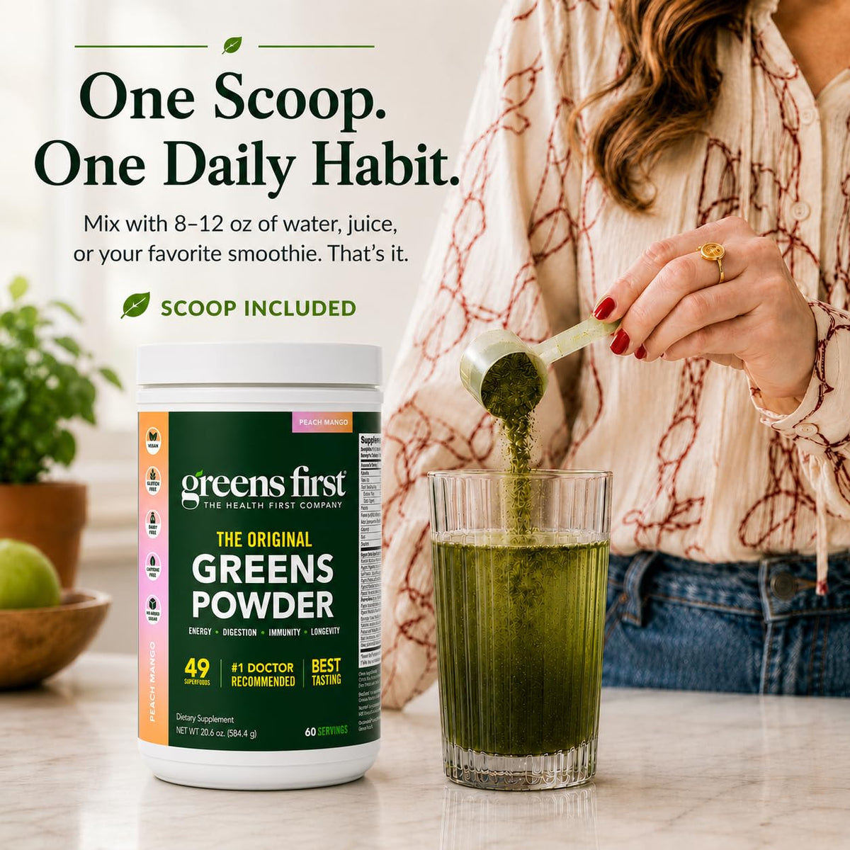 Greens First Poudre de Superaliments Originale 680g avec cuillère doseuse