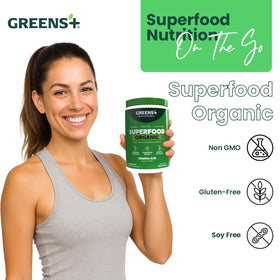 Greens+ Poudre Superaliment Bio 322g - vue arrière