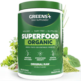 Greens+ Poudre Superaliment Bio 322g - vue avant