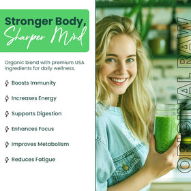 Greens+ Poudre Superaliment Bio 322g - vue de côté