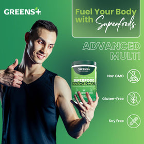 Greens+ Superfood en Poudre 9,4 oz avec fruits frais