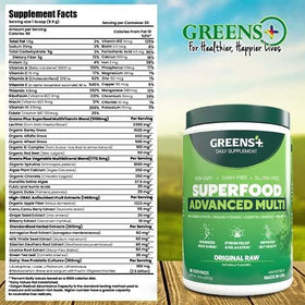 Greens+ Superfood en Poudre 9,4 oz et accessoires de cuisine