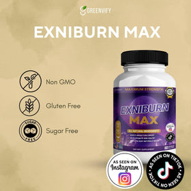 GREENVIFY Exniburn Complément Alimentaire 60 Capsules, arrière de l'emballage