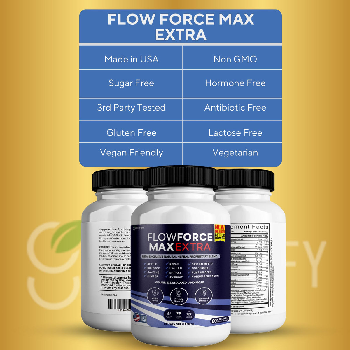 GREENVIFY Flow Force Max Extra capsules ouvertes montrant leur taille