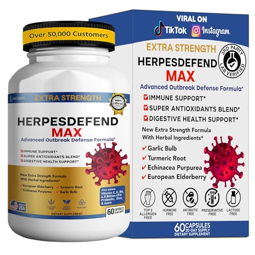 GREENVIFY Herpes Defend Max 60 capsules vue avant