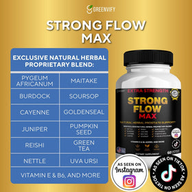 GREENVIFY Strong Flow Max supplément naturel prostate 60 capsules arrière