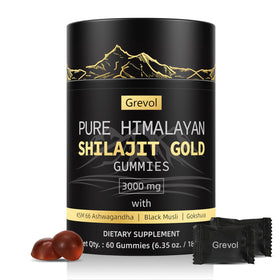 Grevol gummies Shilajit Himalayen Gold vue avant, emballage individuel