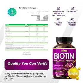 GriMed biotine avec collagène en contexte d'utilisation