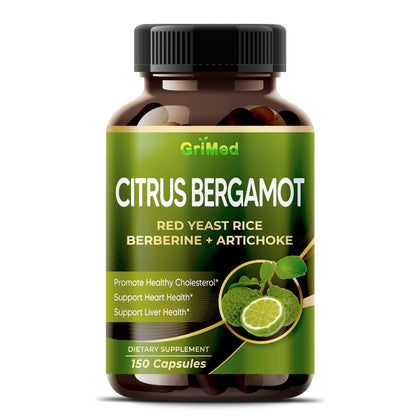 GriMed Citrus Bergamot 150 capsules devant l'étiquette