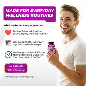 GriMed Quercétine 1500 mg flacon avec capsules à côté