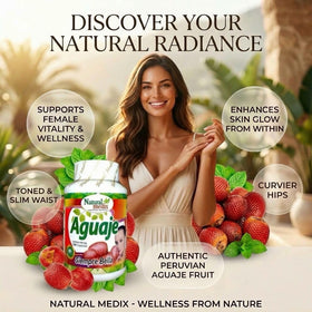 Gros plan des capsules d'extrait de semence d'aguaje