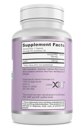 Gros plan des capsules de Fisetin Genex Formulas