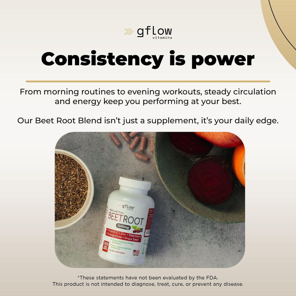 Gros plan sur la capsule de betterave biologique gflow