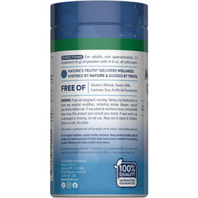 Gros plan sur la poudre de magnésium Nature's Truth 200g