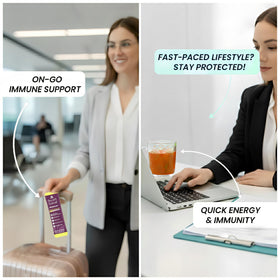 Gros plan sur le sachet de mélange de boisson Secret Forest daily wellness