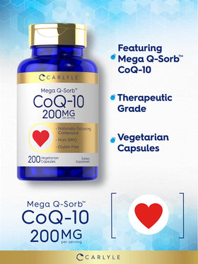 Gros plan sur les capsules Carlyle CoQ10