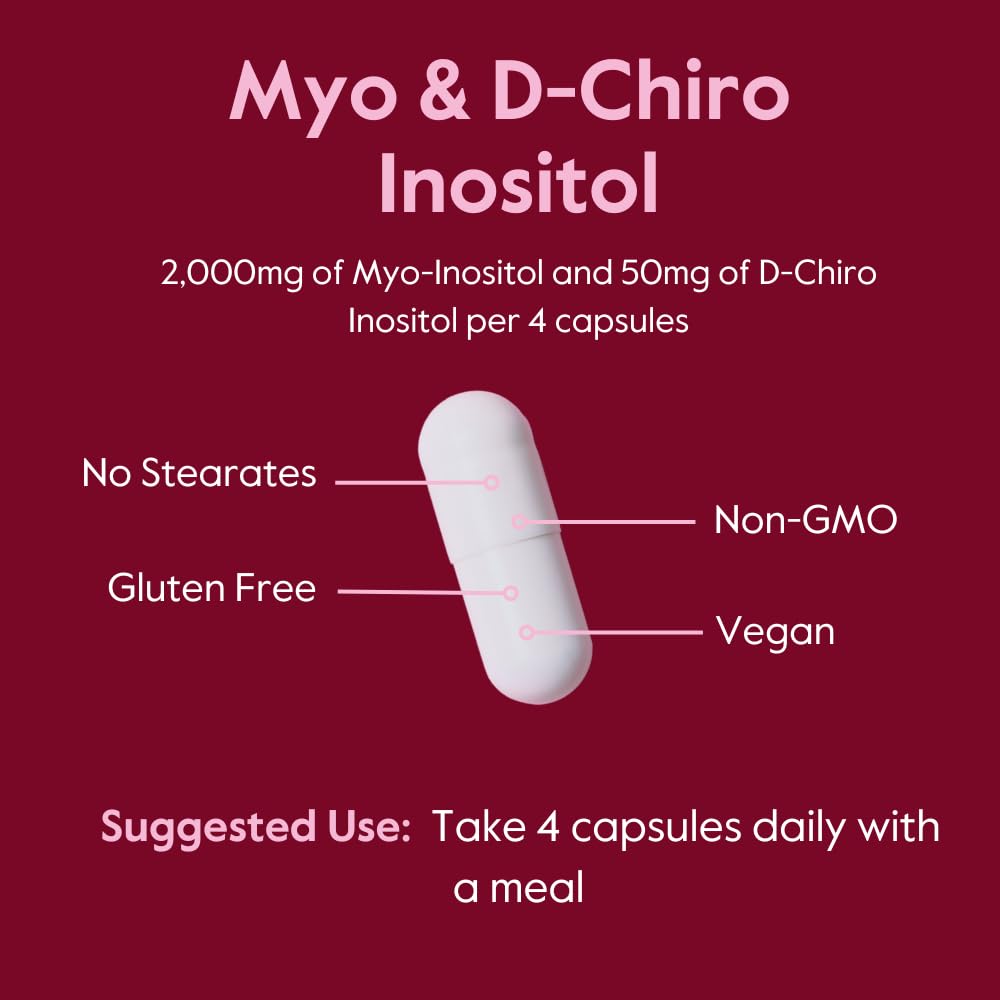 Gros plan sur les capsules de BESTVITE Myo & D-Chiro Inositol