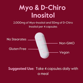 Gros plan sur les capsules de BESTVITE Myo & D-Chiro Inositol