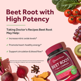 Gros plan sur les capsules de Betterave Doctor's Recipes