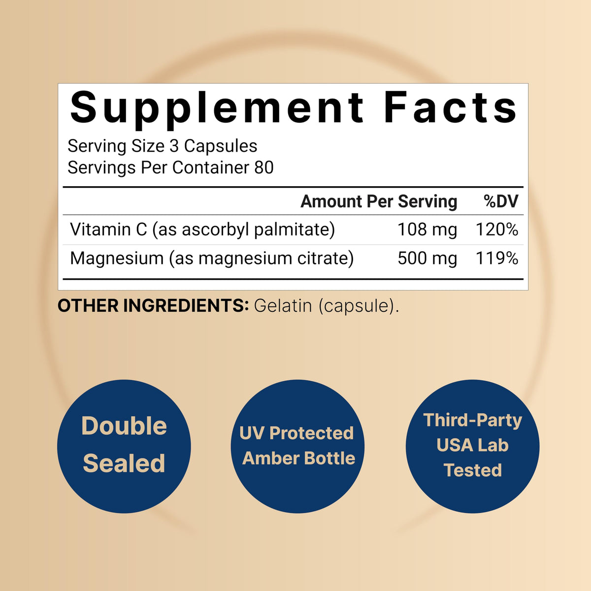 Gros plan sur les capsules de citrate de magnésium NatureBell