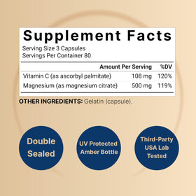 Gros plan sur les capsules de citrate de magnésium NatureBell