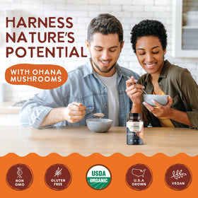 Gros plan sur les capsules de Cordyceps bio Ohana