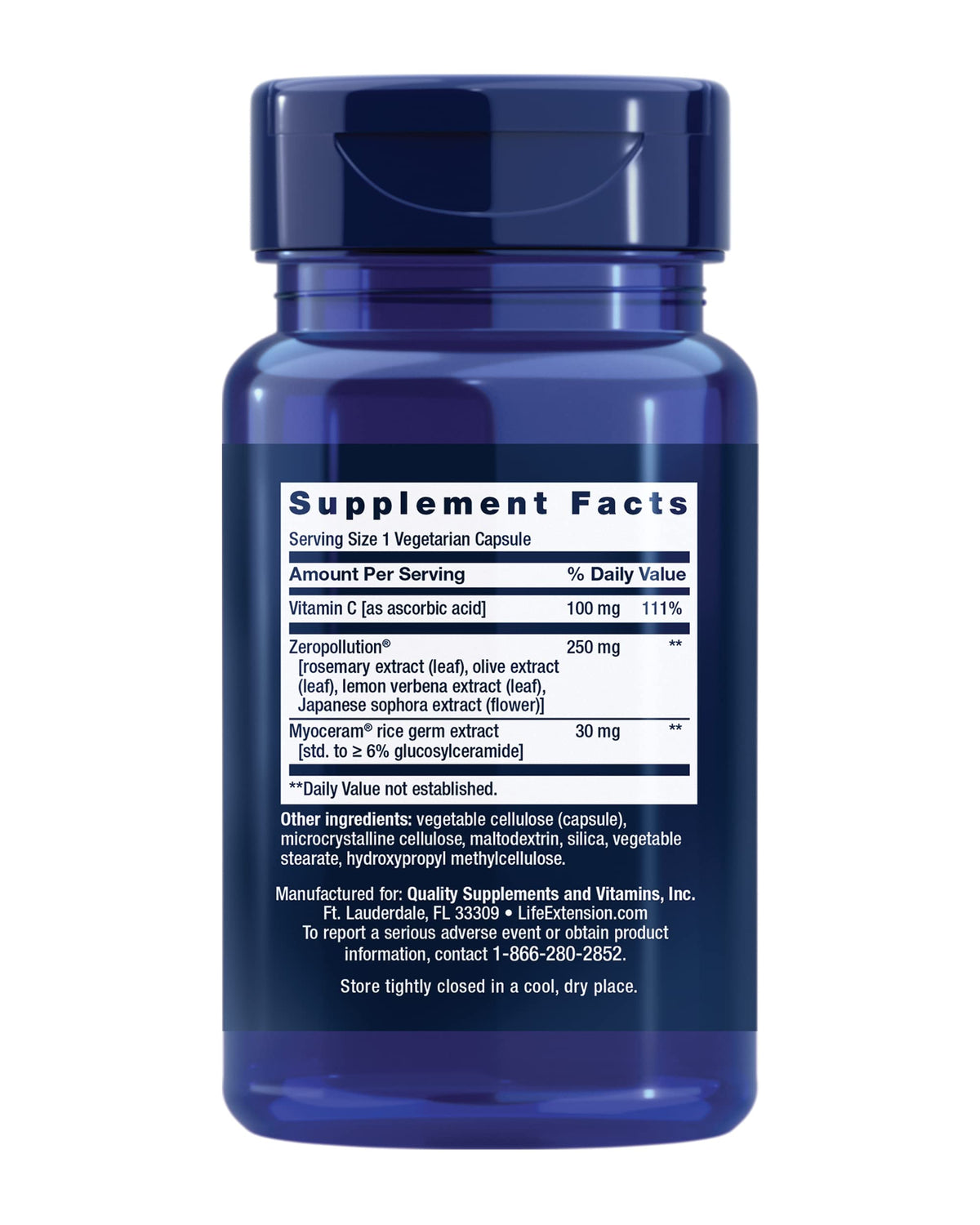 Gros plan sur les capsules de Life Extension Daily Skin Defense