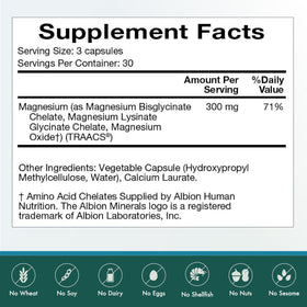 Gros plan sur les capsules de magnésium bisglycinate