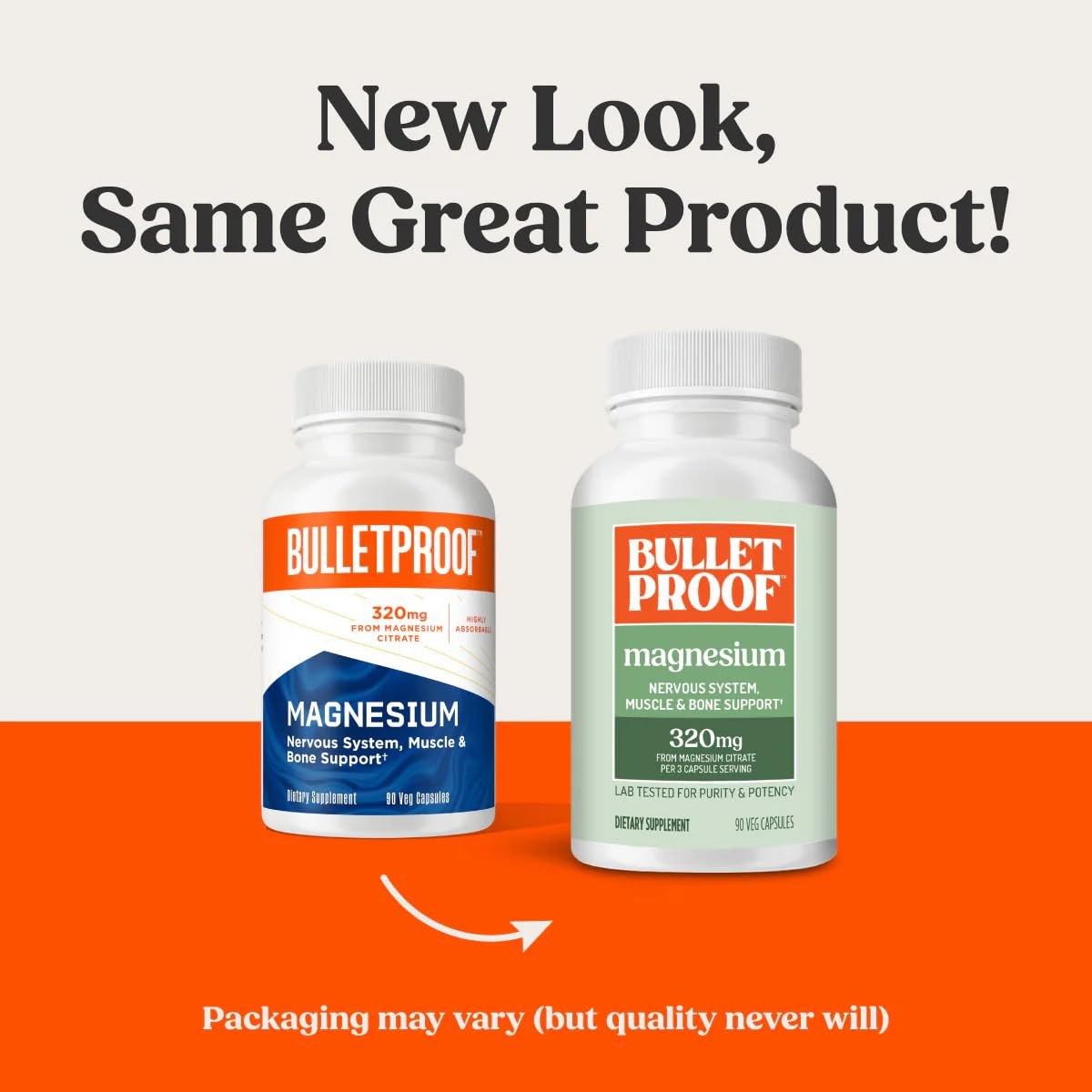 Gros plan sur les capsules de magnésium Bulletproof