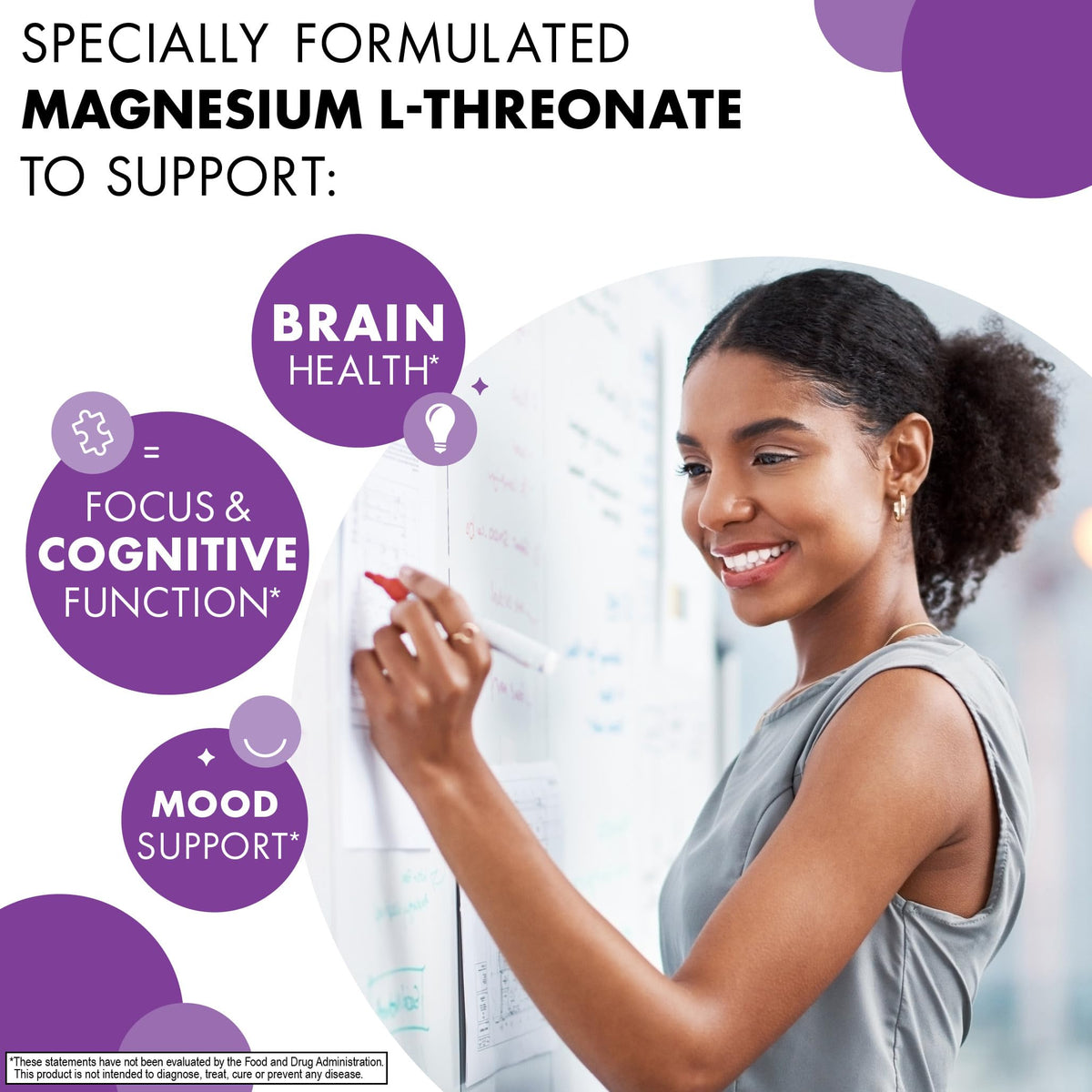 Gros plan sur les capsules de Magnésium L-Thréonate BlueBonnet