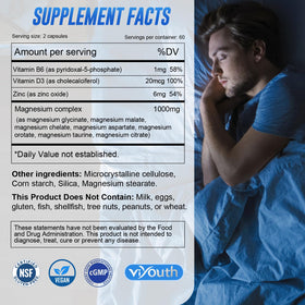 Gros plan sur les capsules de magnésium VIYOUTH