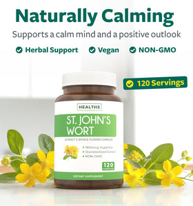 Gros plan sur les capsules de millepertuis Healths Harmony