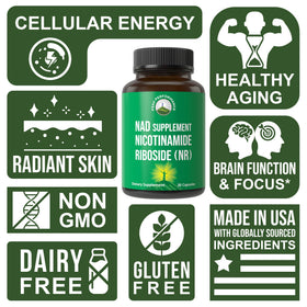Gros plan sur les capsules de Nicotinamide Riboside Peak Performance