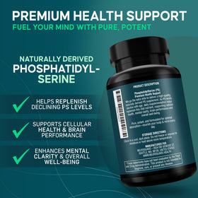 Gros plan sur les capsules de Phosphatidylsérine NeuroGuard